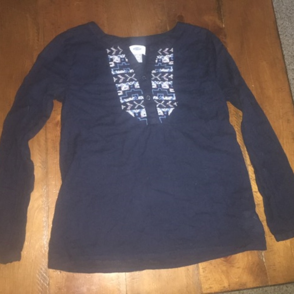 Cotton long Sleeve Navy